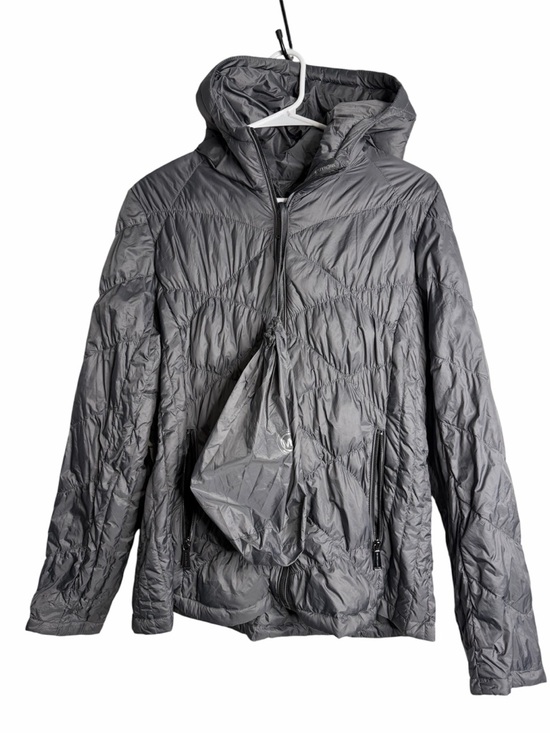 Michael Kors Jackets & Blazers - Michael Kors Packable PufferJacket Large Gray Hooded Lightweight Travel Coat